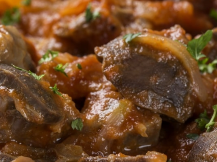 Nigerian Caterer- Gizzard In Stew